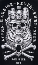 Howitzer Style Men's T-Shirt Alpha Warrior Military Grunt MFG