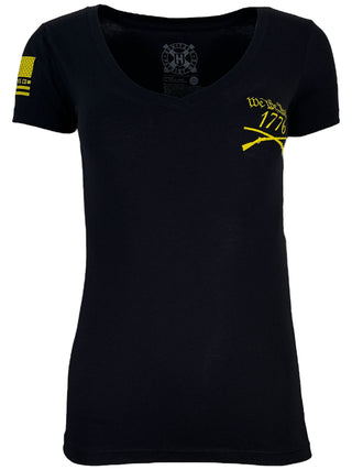 Howitzer Style Women's T-Shirt We Will Defend Military Grunt MFG