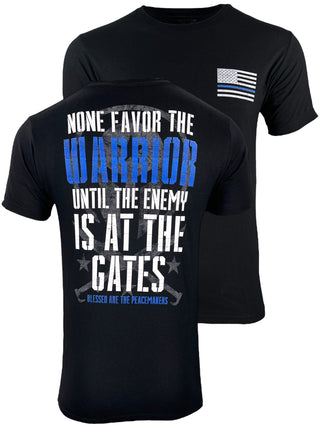 Howitzer Style Men's T-Shirt Warrior Blue Military Grunt MFG