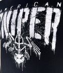 Howitzer Style Men's T-Shirt Chris Kyle Frog Stencil Military Grunt MFG