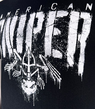 Howitzer Style Men's T-Shirt Chris Kyle Frog Stencil Military Grunt MFG
