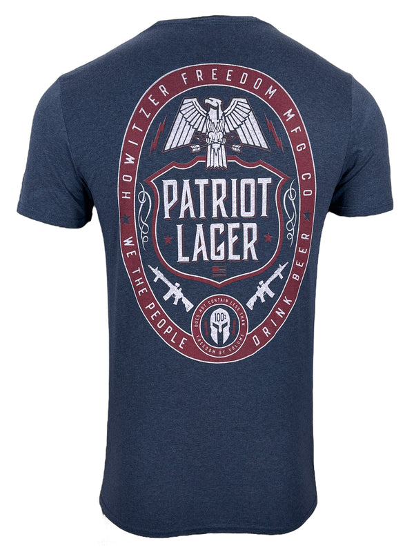Howitzer Style Men's T-Shirt Patriot Lager Military Grunt MFG