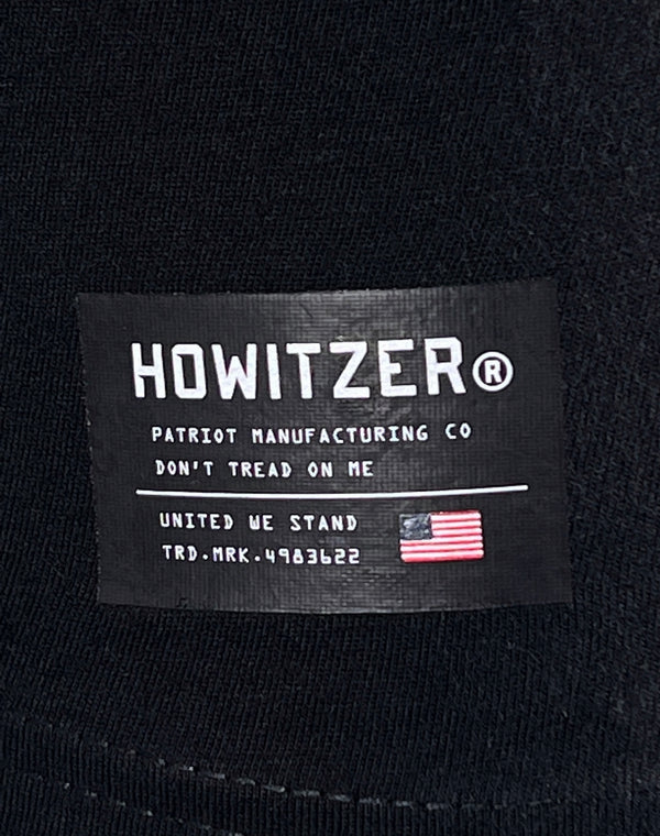 Howitzer Style Men's T-Shirt Painted Freedom Military Grunt MFG