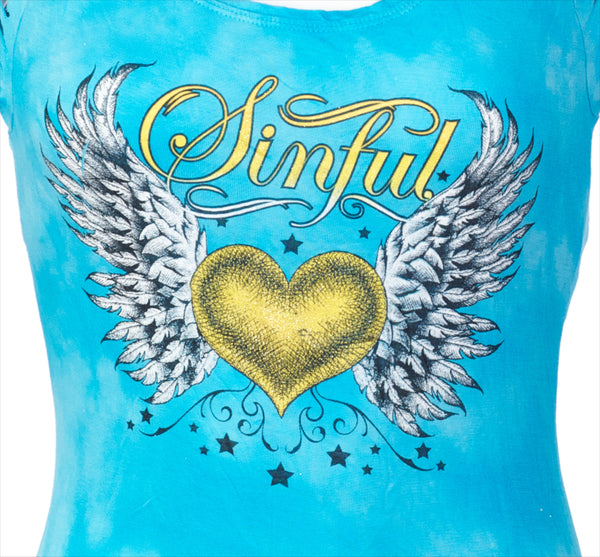 Sinful By Affliction Women's T-shirt Melody   =