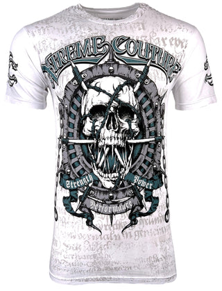 Xtreme Couture By Affliction Men's T-Shirt Chronos White