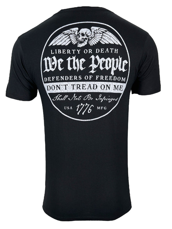 Howitzer Style Men's T-Shirt Liberty Defender Military Grunt MFG