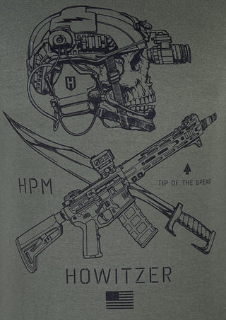 Howitzer Style Men's T-Shirt SPEAR Military Grunt MFG