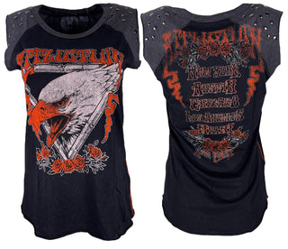 Affliction Women's T-shirt Nighthawk =