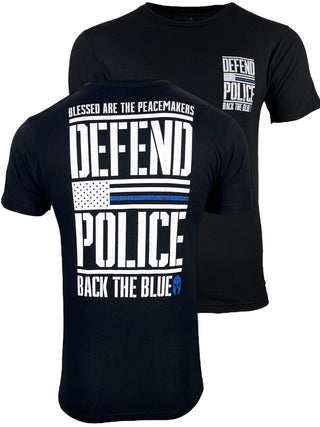 Howitzer Style Men's T-Shirt Defend Police Military Grunt MFG