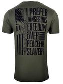 Howitzer Style Men's T-Shirt Freedom Over Military Grunt MFG