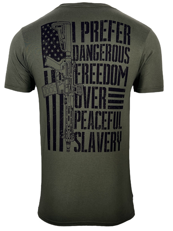 Howitzer Style Men's T-Shirt Freedom Over Military Grunt MFG