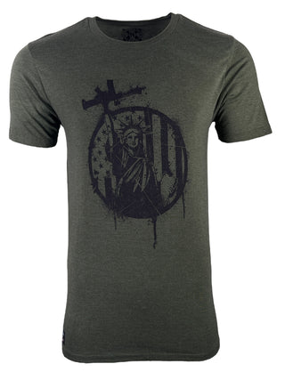 Howitzer Style Men's T-Shirt Liberty Patriot Military Grunt MFG