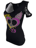 Sinful By Affliction Women's T-shirt Vertigo  =