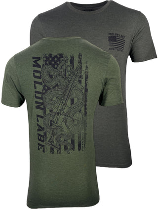 Howitzer Style Men's T-Shirt Molon Labe Slither Military Grunt MFG
