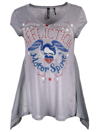 Affliction Women's T-shirt Roman  =