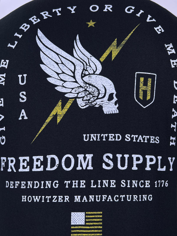 Howitzer Style Men's T-Shirt Freedom Line Military Grunt MFG **