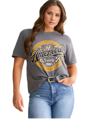 American Highway Women's T-shirt County Fair    ^^^
