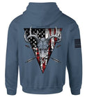 Howitzer Style Men's Hoodie Deer Flag Pullover Military Grunt MFG ++