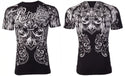 ARCHAIC by AFFLICTION Black FLASH BANG Short Sleeve Y2K MMA Elite T-shirt