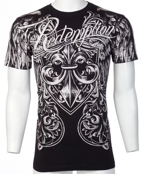 ARCHAIC by AFFLICTION Black FLASH BANG Short Sleeve Y2K MMA Elite T-shirt