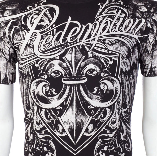 ARCHAIC by AFFLICTION Black FLASH BANG Short Sleeve Y2K MMA Elite T-shirt