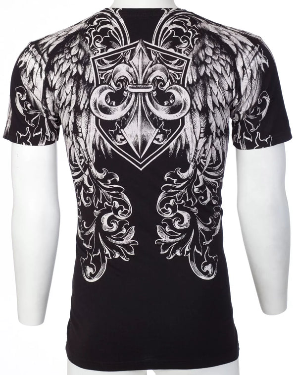 ARCHAIC by AFFLICTION Black FLASH BANG Short Sleeve Y2K MMA Elite T-shirt