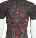 ARCHAIC by AFFLICTION Charcoal ABINGDON Short Sleeve Slim Fit Y2K T-shirt