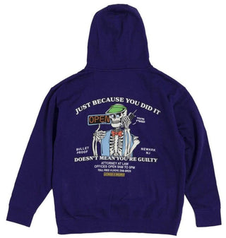 Open 925 Men's Hoodie Bullet Proof Hoodie Purple Unisex