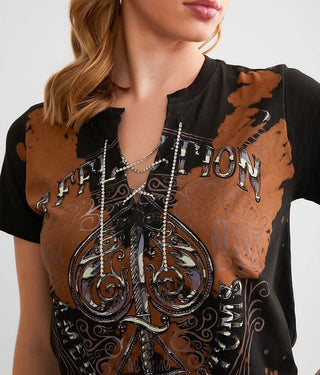 Affliction Women's T-shirt Chrome