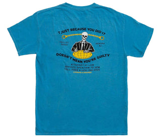 Open 925 Men's T-shirt Not Guilty Turquoise Unisex
