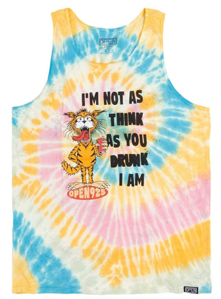 Open 925 Men's Tank Drunk I Am Tie Dye Tank Top Unisex