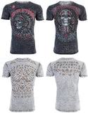 AFFLICTION American Customs IROQUOIS Short Sleeve Slim Fit REVERSIBLE T-shirt ++