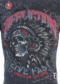 AFFLICTION American Customs IROQUOIS Short Sleeve Slim Fit REVERSIBLE T-shirt ++