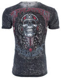 AFFLICTION American Customs IROQUOIS Short Sleeve Slim Fit REVERSIBLE T-shirt ++