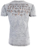 AFFLICTION American Customs IROQUOIS Short Sleeve Slim Fit REVERSIBLE T-shirt ++