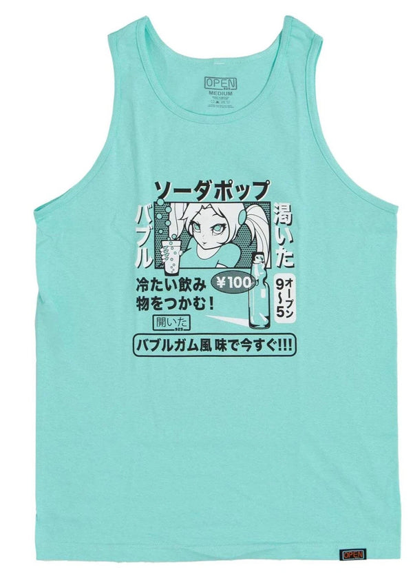 Open 925 Men's Tank Top Soda Poppu Tank Celadon Unisex