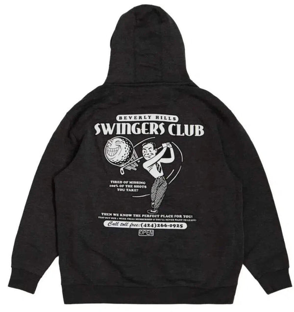 Open 925 Men's Hoodie Swingers Hoodie Charcoal Grey Unisex