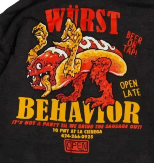 Open 925 Men's Hoodie Wurst Monster Hoodie Grey Unisex