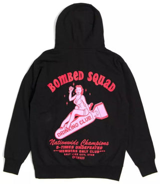 Open 925 Men's Hoodie Bombed Squad Hoodie Black Unisex