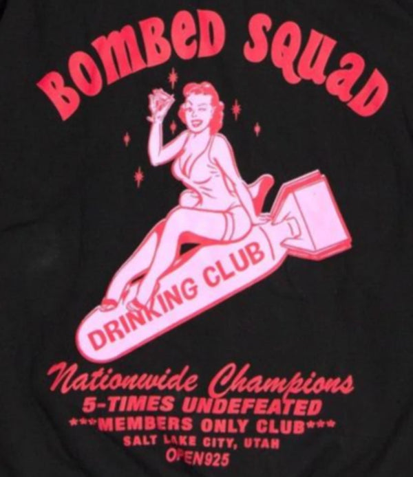 Open 925 Men's Hoodie Bombed Squad Hoodie Black Unisex