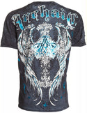 ARCHAIC by AFFLICTION Black MAUSOLEUM Short Sleeve Slim Fit Y2K T-shirt NWT