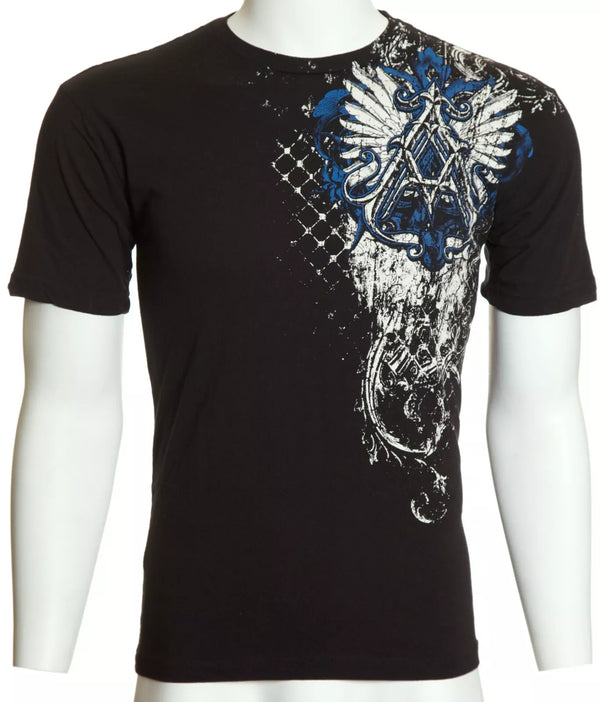 ARCHAIC by AFFLICTION Black HEAVYWEIGHT Short Sleeve Slim Fit Y2K T-shirt NWT