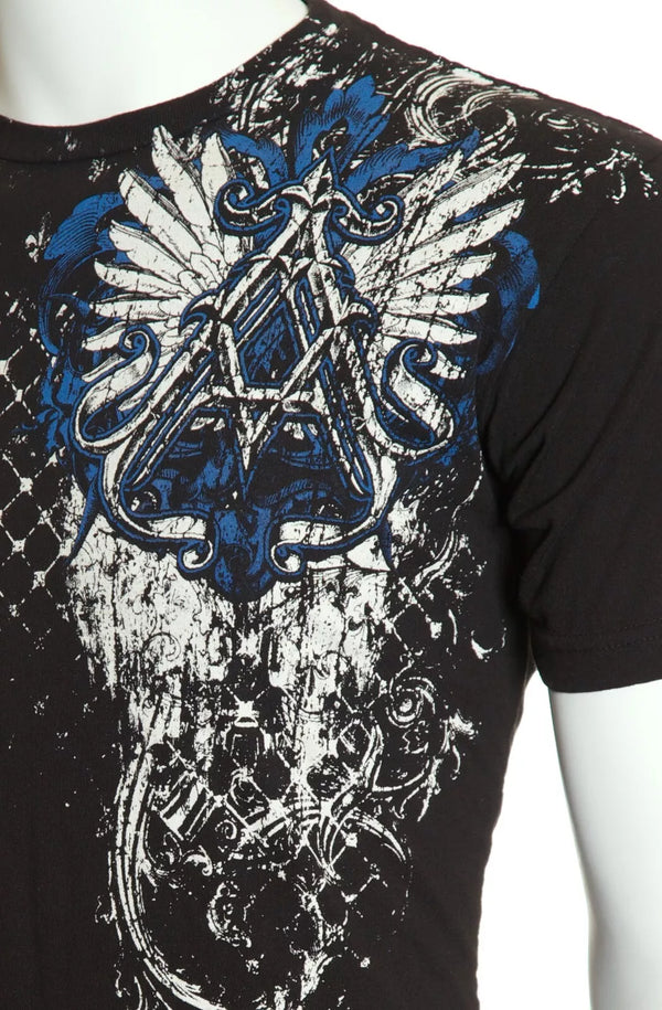ARCHAIC by AFFLICTION Black HEAVYWEIGHT Short Sleeve Slim Fit Y2K T-shirt NWT