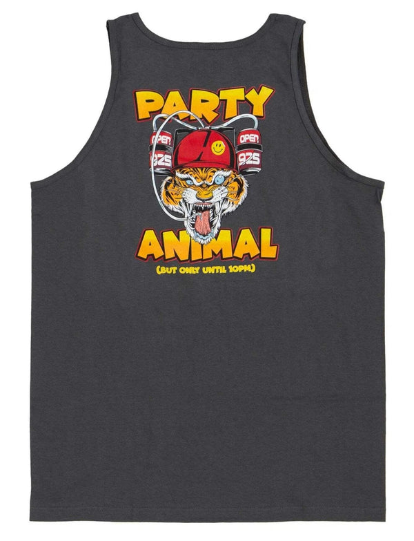 Open 925 Men's Tank Top Party Animal Tank Top Charcoal Unisex