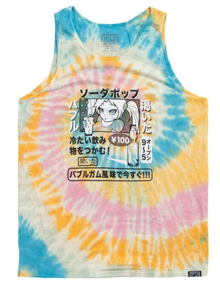 Open 925 Men's Tank Top Soda Poppu Tie Dye Tank Top Unisex