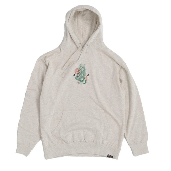 Open 925 Men's Hoodie Lazy Dragon Hoodie Oatmeal Unisex
