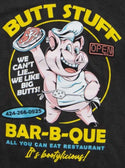 Open 925 Men's T-shirt Butt Stuff Black Wash Unisex