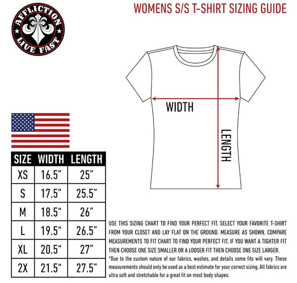 Affliction Women's T-shirt Chrome
