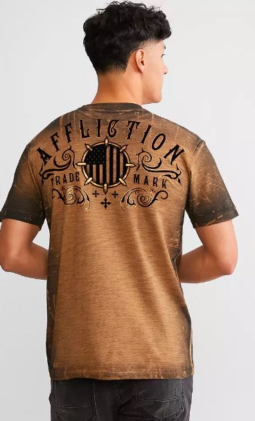 Affliction Men's T-shirt Iron Pledge