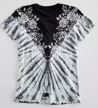 Affliction Women's T-shirt Rose Vine